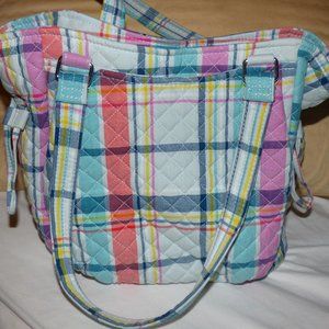 Vera Bradley factory plaid purse and a bonus Land's End bag!